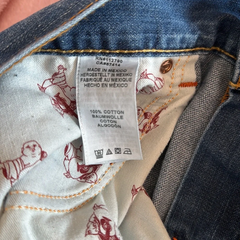 True Religion Blue‎ Straight Jeans Classic Style 38”x33”